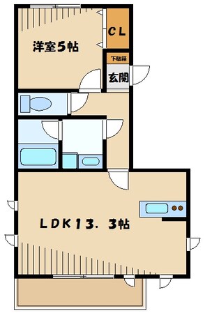 ヒルズ　シボグチの物件間取画像